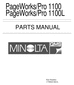Thumbnail Konica Minolta PAGEWORKS PRO1100 Parts Guide Manual Thumbnail Konica Minolta PAGEWORKS PRO1100 Parts Guide Manual